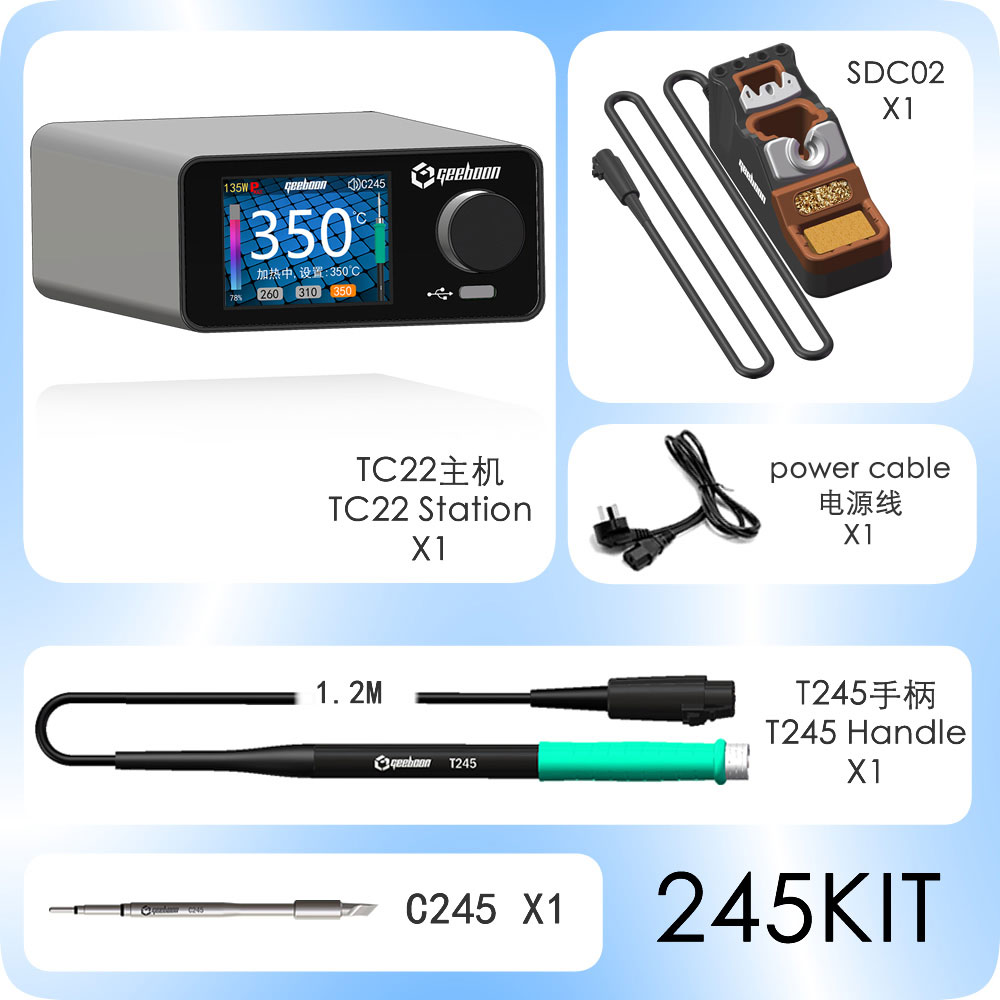 Electronics Repair Kit With Soldering Iron - Kit de estação de solda GEEBOON